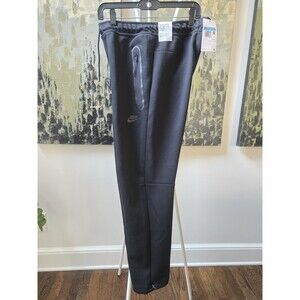 New Nike Pants Mens Medium Black Zip Pockets Ankle Zip Tech Fleece DQ4312-010
